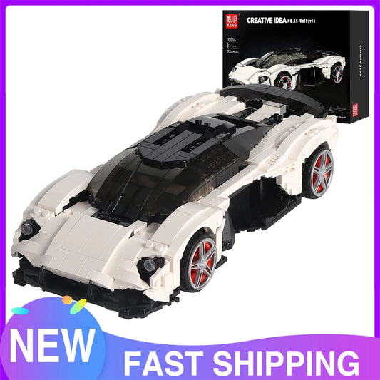 Mould King 10016 Technical Car Toys The MOC AS-Valkyrie Sport Racing Car Model Assembly Building Block Brick Kids Christmas Gift